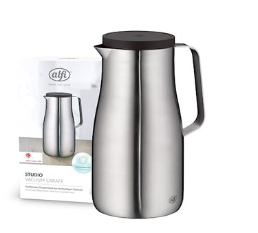 alfi STUDIO TT 1.0l, stainless steel, vacuum flask made of double-walled, matte stainless steel, keeps hot for 12 hours, cold for 24 hours, screw cap, large opening, dishwasher-safe, BPA-free on sale